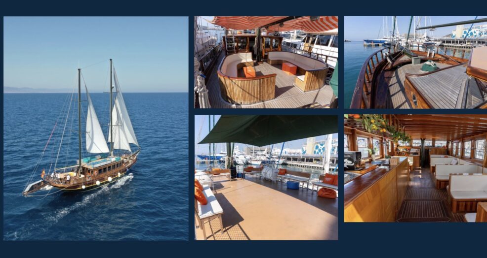 GOLETA chooner Charter 80 guests in Sitges,chooner charter barcelona GOLETA chooner Charter 80 guests in Sitges,chooner charter barcelona